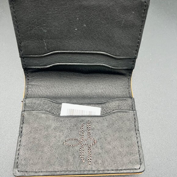 Justin Genuine Leather Card Wallet with Gusset - Picture 4 of 4